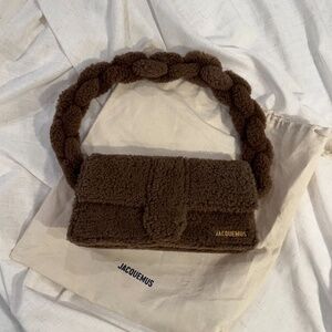 Jacquemus, Le Bambidou Genuine Shearling Shoulder Bag